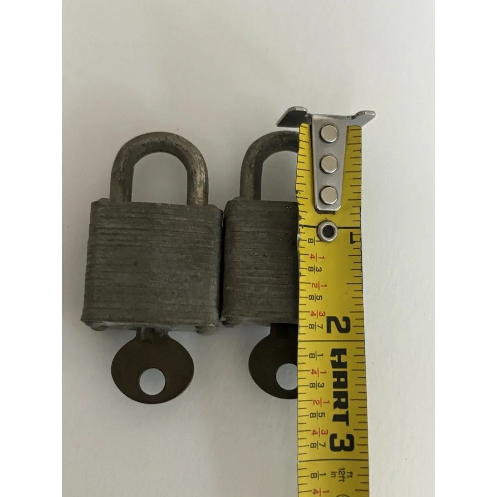Lot Of 2 Small Vintage No. 3 Master Lock Milwaukee Wis. Working Padlock Keys